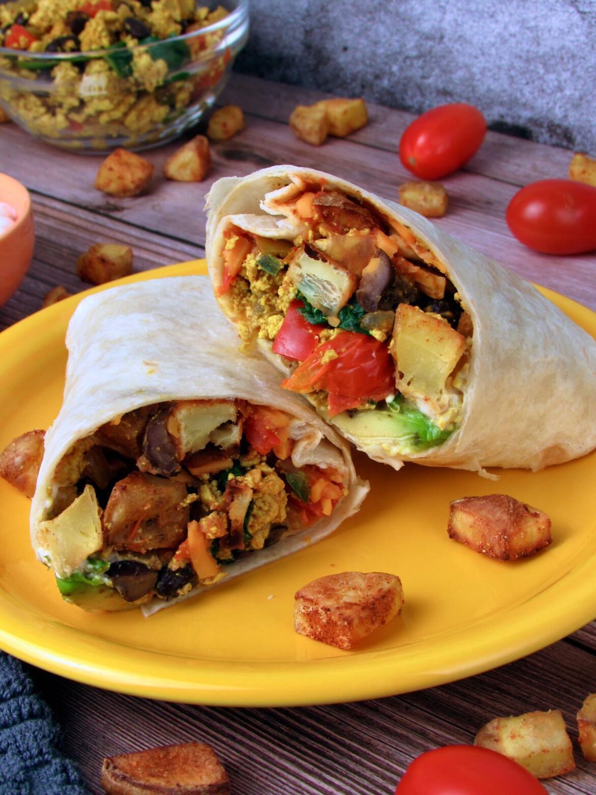 Tex Mex Vegan Breakfast Burrito