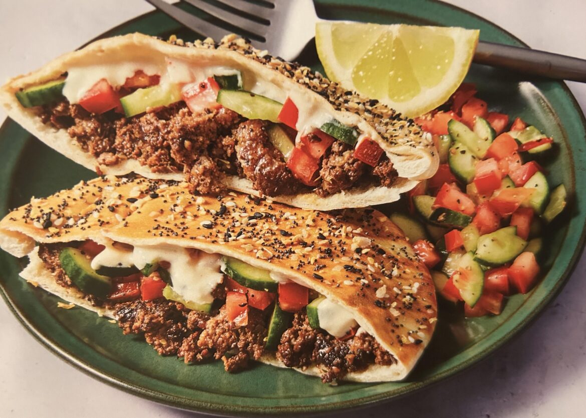 Everything Za'atar Beef Pitas - delicious!