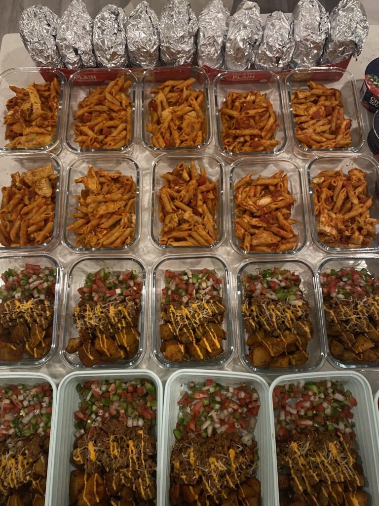 30 meals, 10 snacks for the week