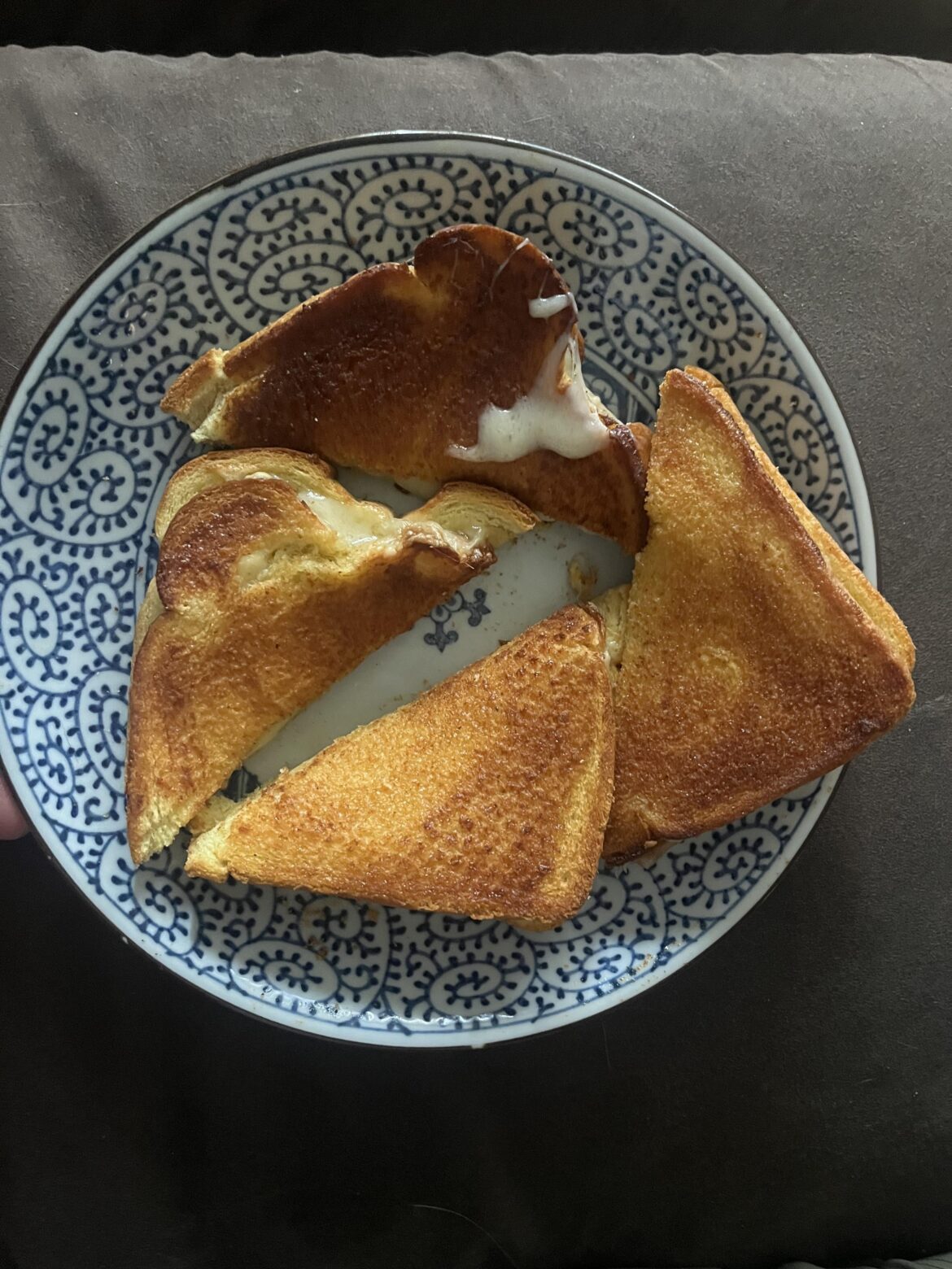 Swiss on Potato Bread in Air Fryer