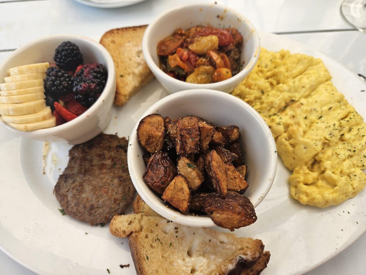 All vegan breakfast option at Mississippi diner