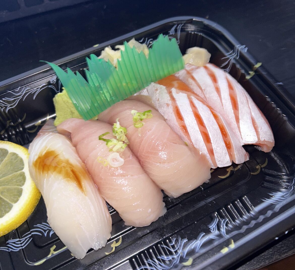 Thought on this fatty salmon nigiri’s trim?