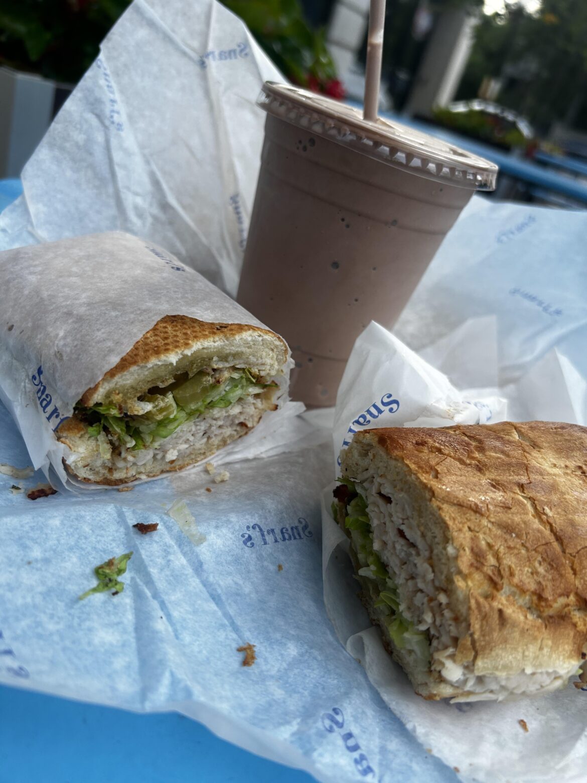 Turkey/Swiss and a Milk Shake