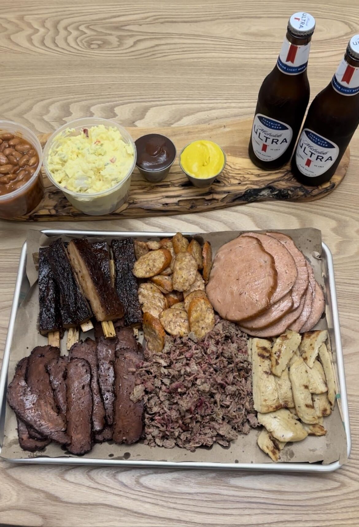 Vegan BBQ spread