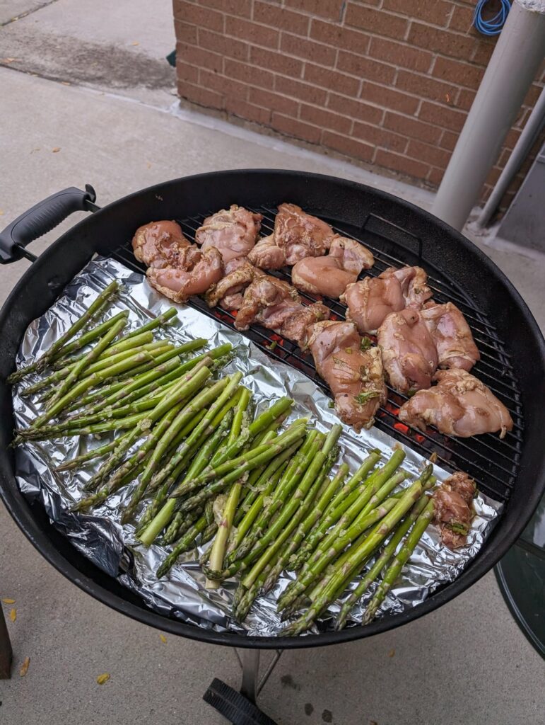 Cooking for a couple people on the 22"