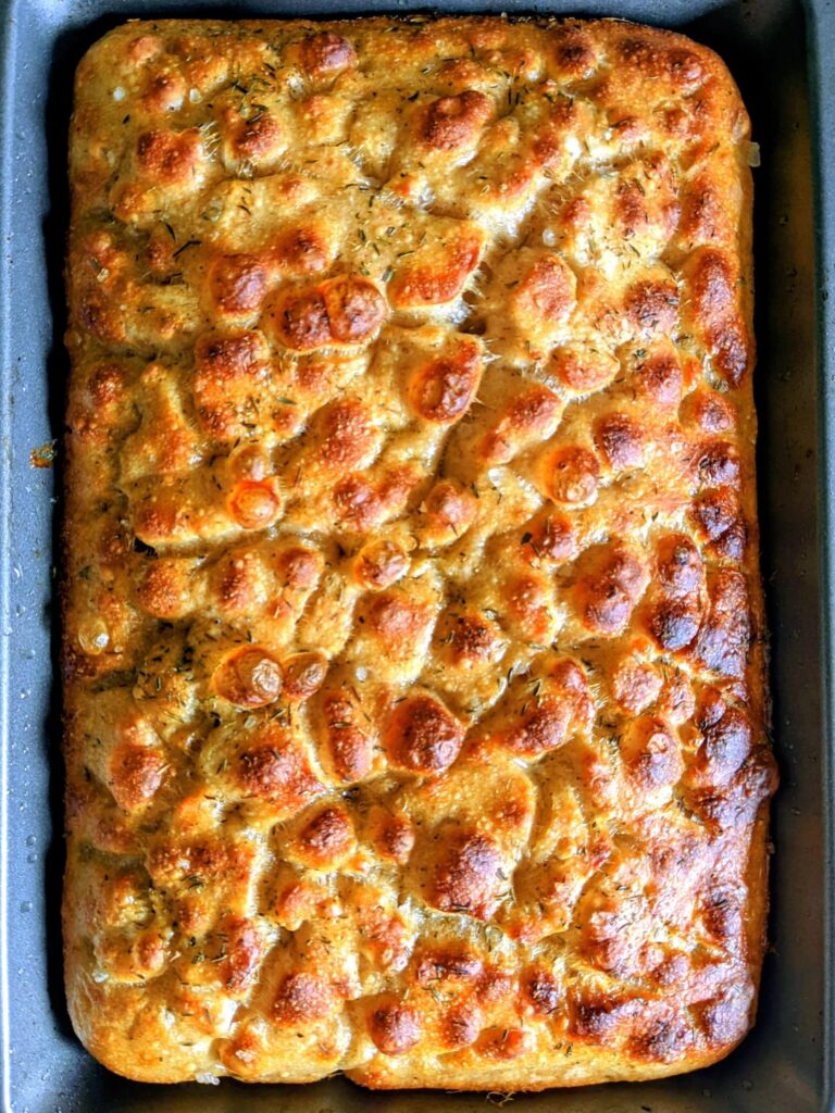 Sourdough focaccia bread is so pretty