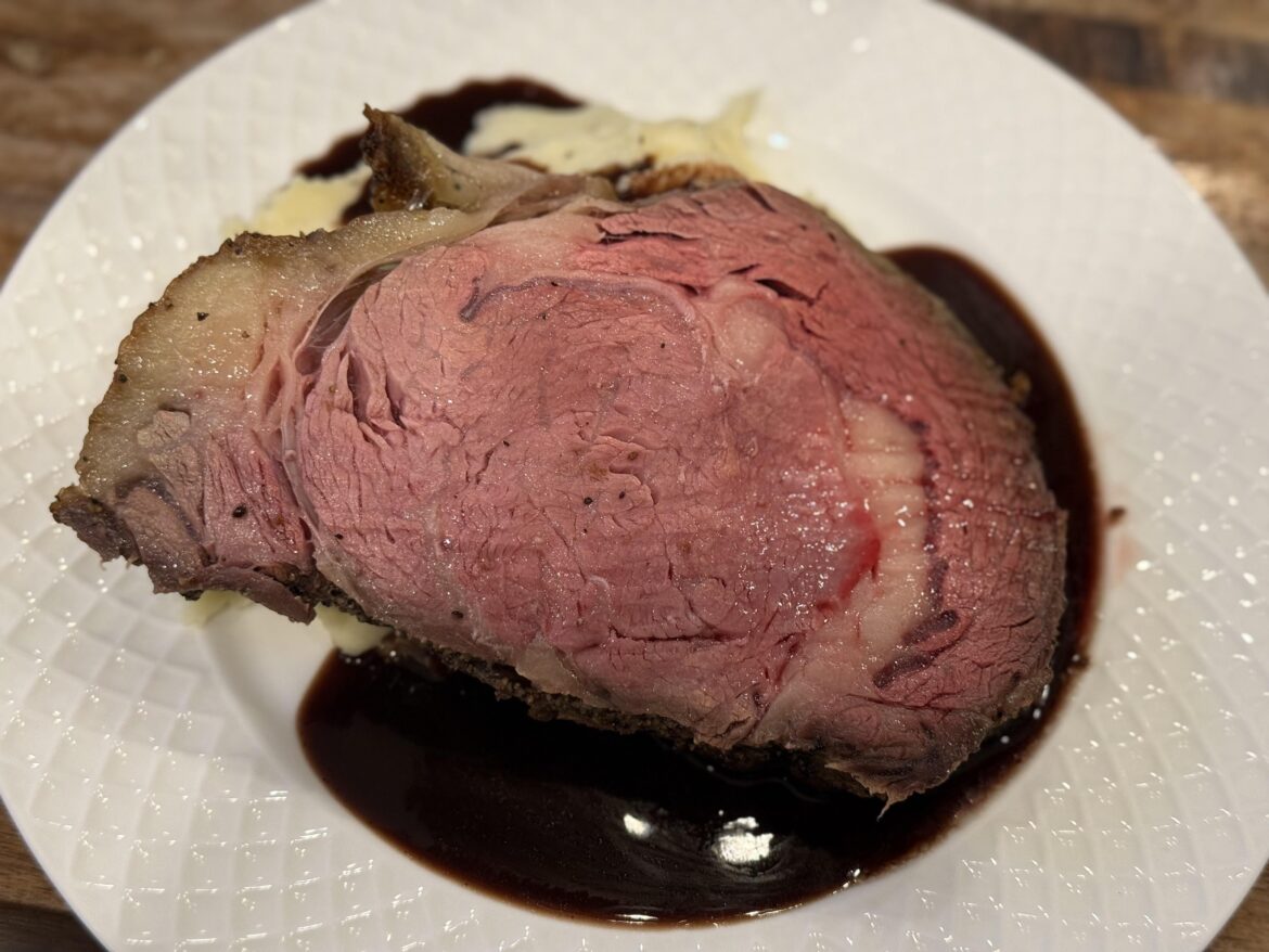 Made a Ribeye Roast as a send off for visiting family.