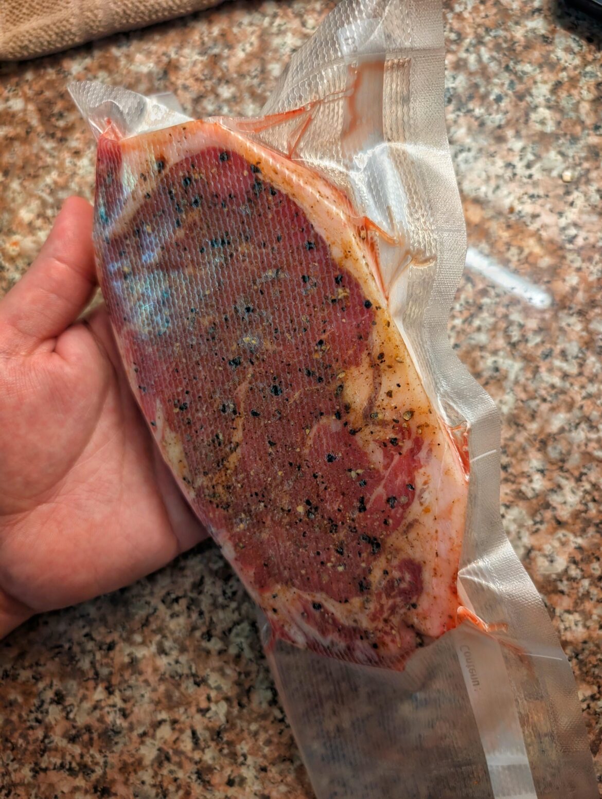 Thoughts on how I should bathe this to render the fat cap? Thoughts on how I should bathe this to render the fat cap?