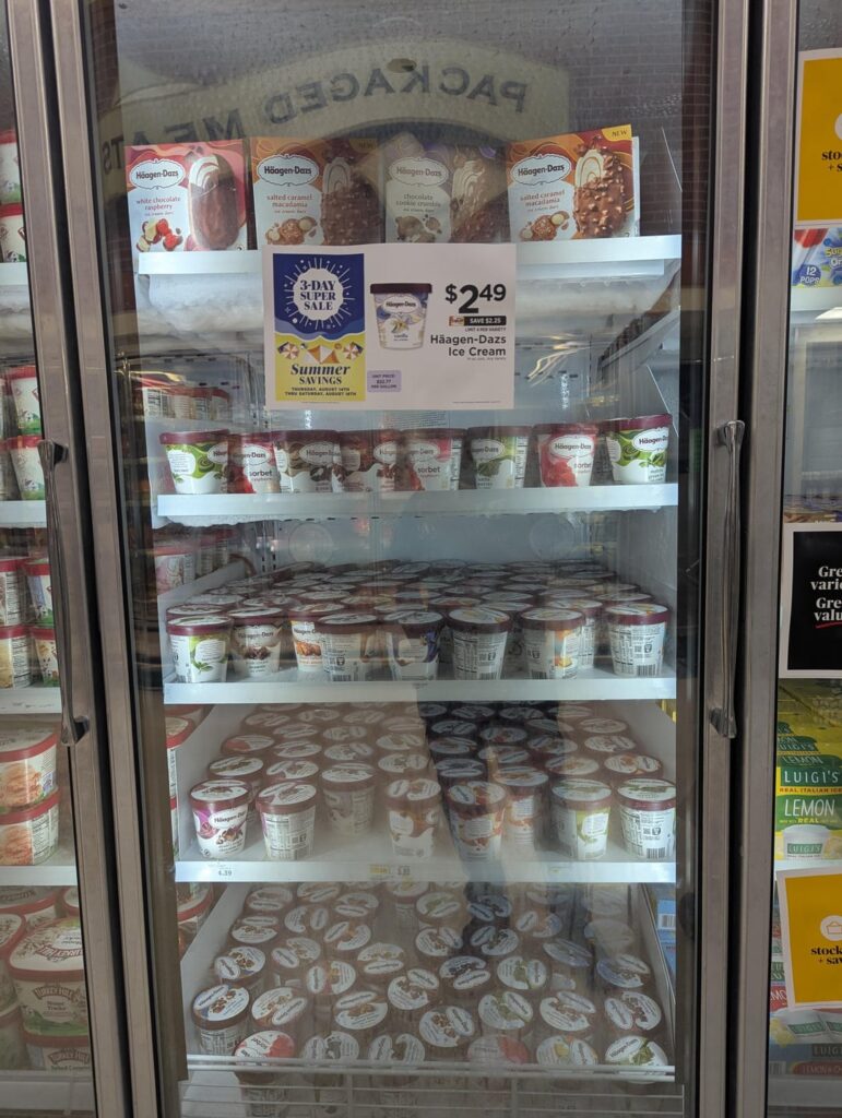 I had to go hunting for Haagen