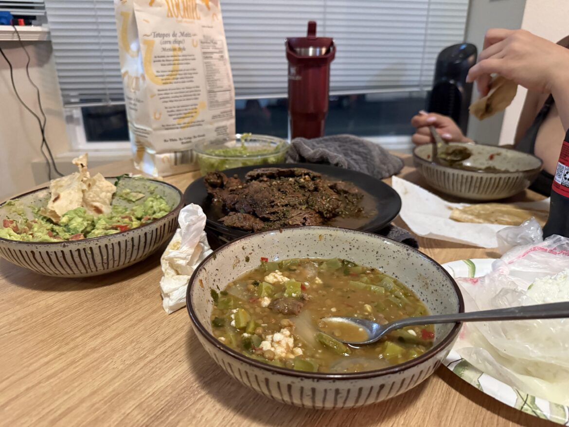 Asada homemade marinade w/ lentils & nopales - Salsa all up in the mix 🔥