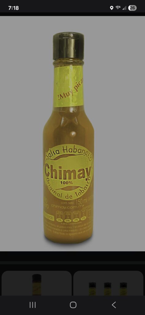 The last dab is basically this Mexican salsa i was eating for years.