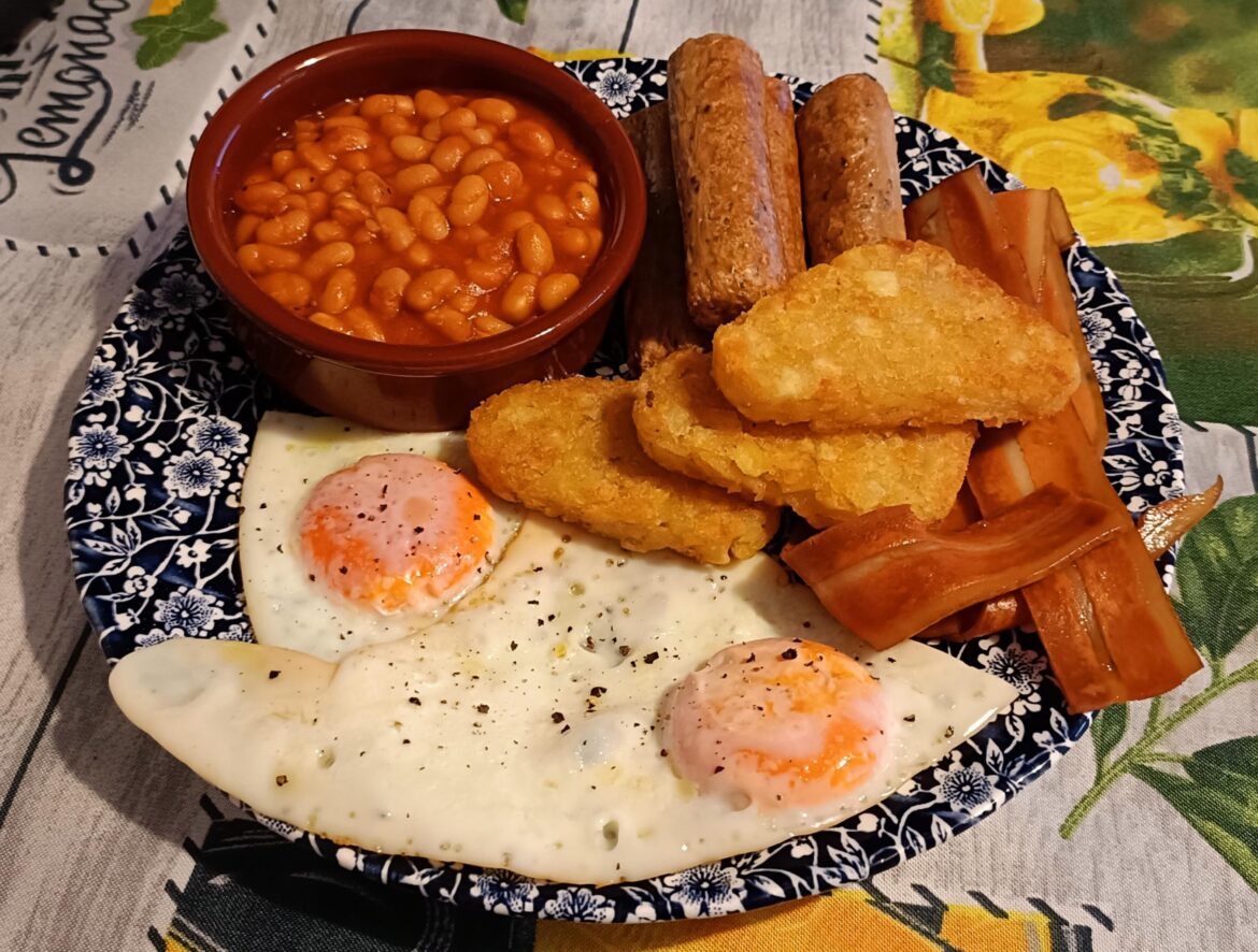 Vegetarian fry-up