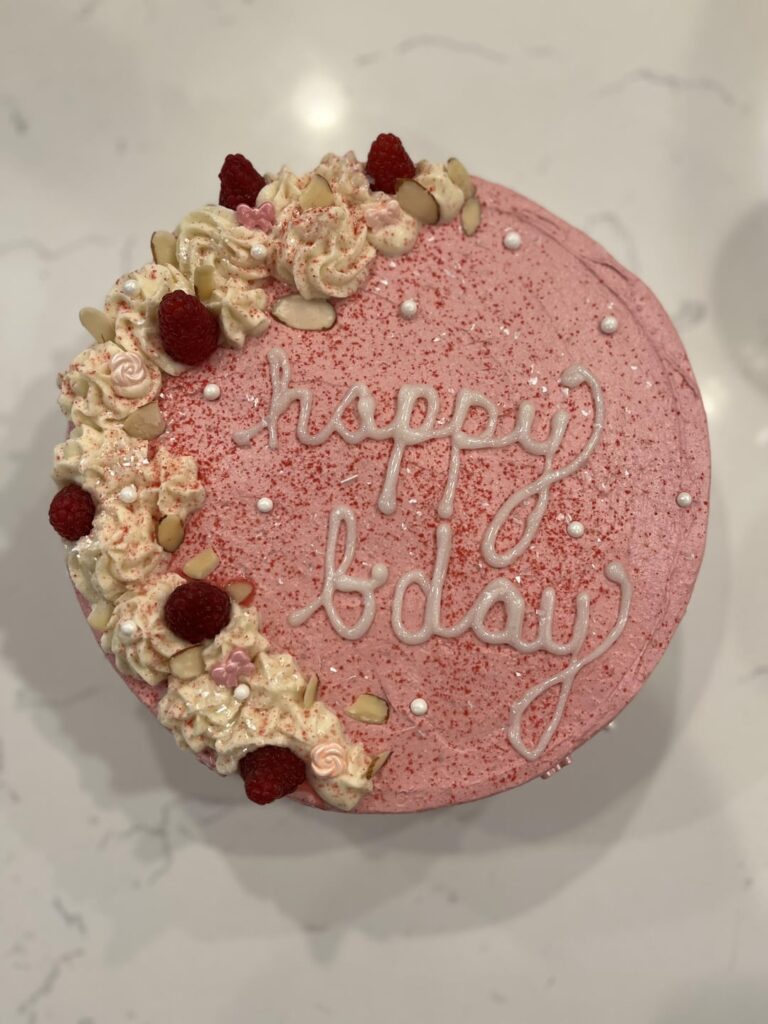 Raspberry almond cake! Raspberry almond cake!