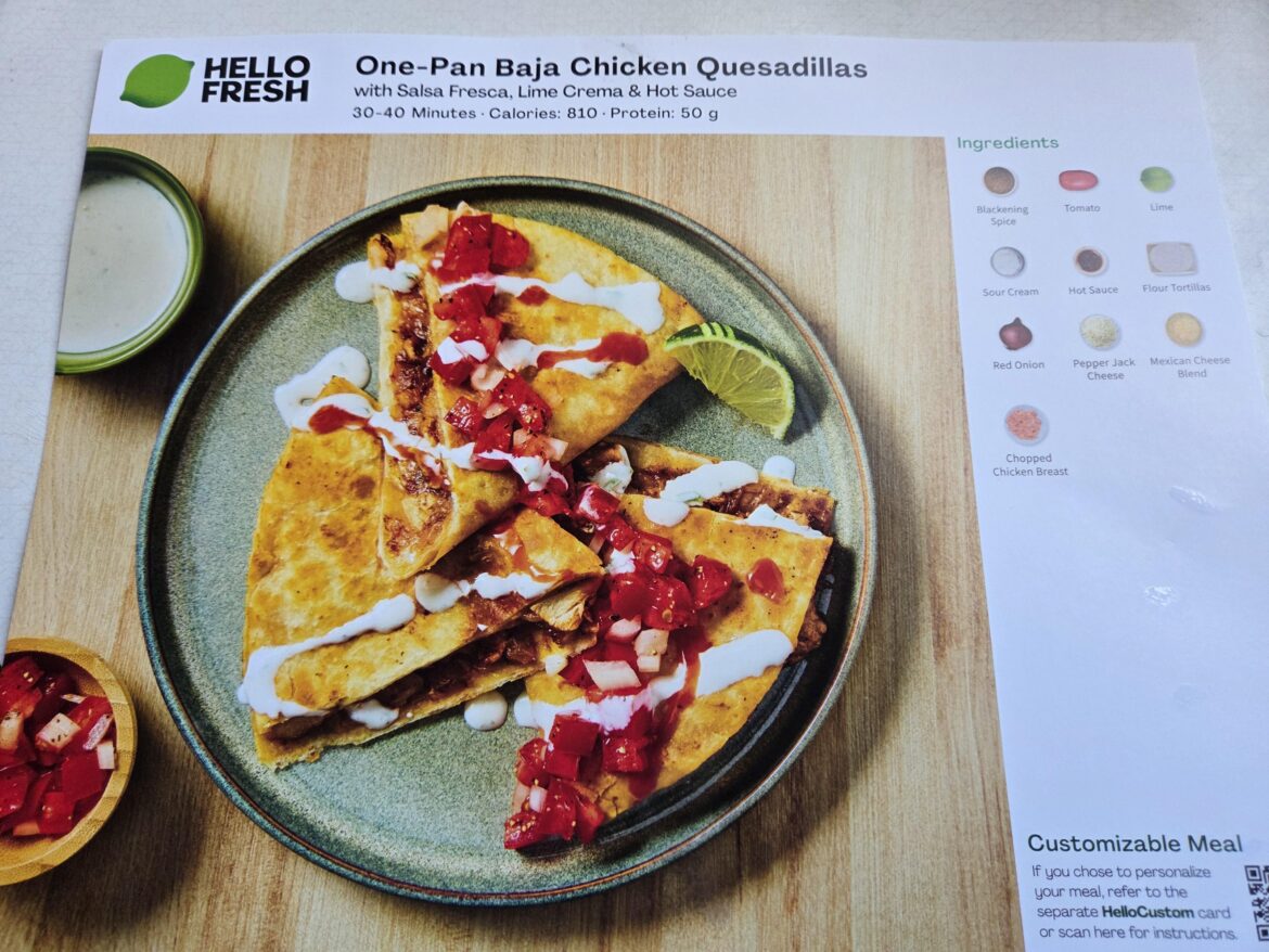One-Pan Baja Chicken Quesadilla