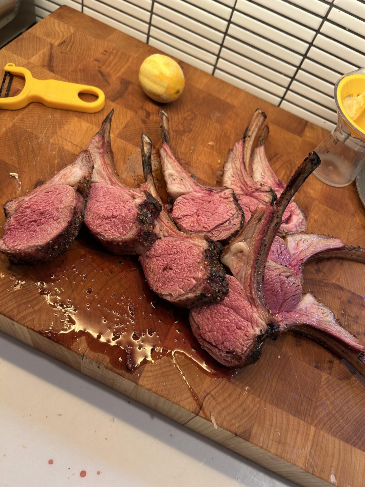 Rack of Lamb may be the all time fast dinner on the smoker.