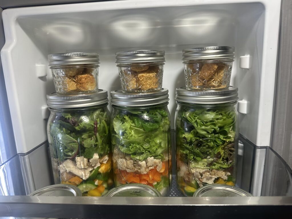 First time meal prepping, as an avid Mason Jar lover…