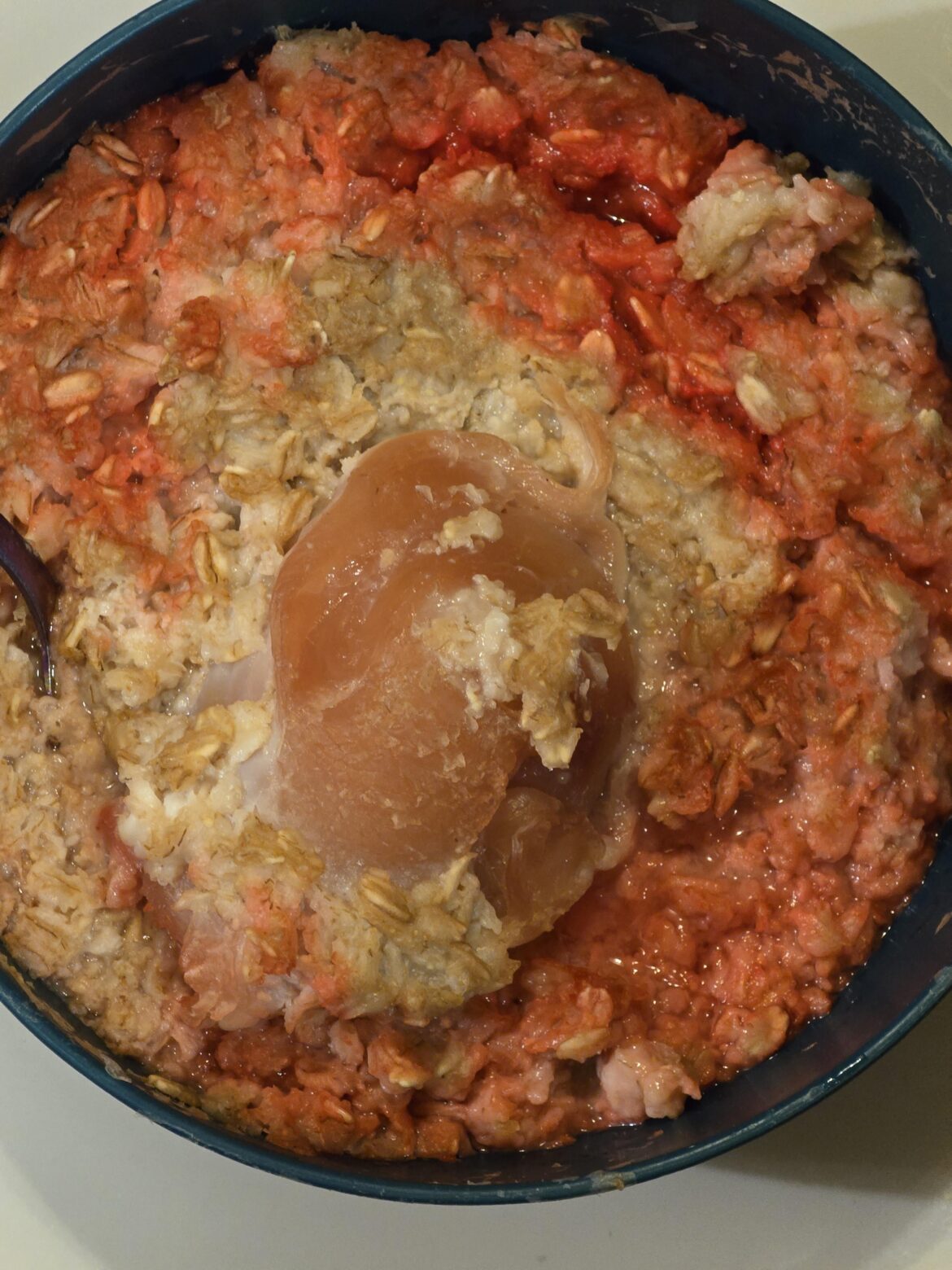 I was slightly under the influence, and put frozen peaches in my oatmeal.