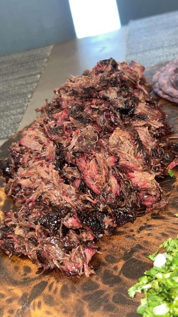 Smoked beef cheek