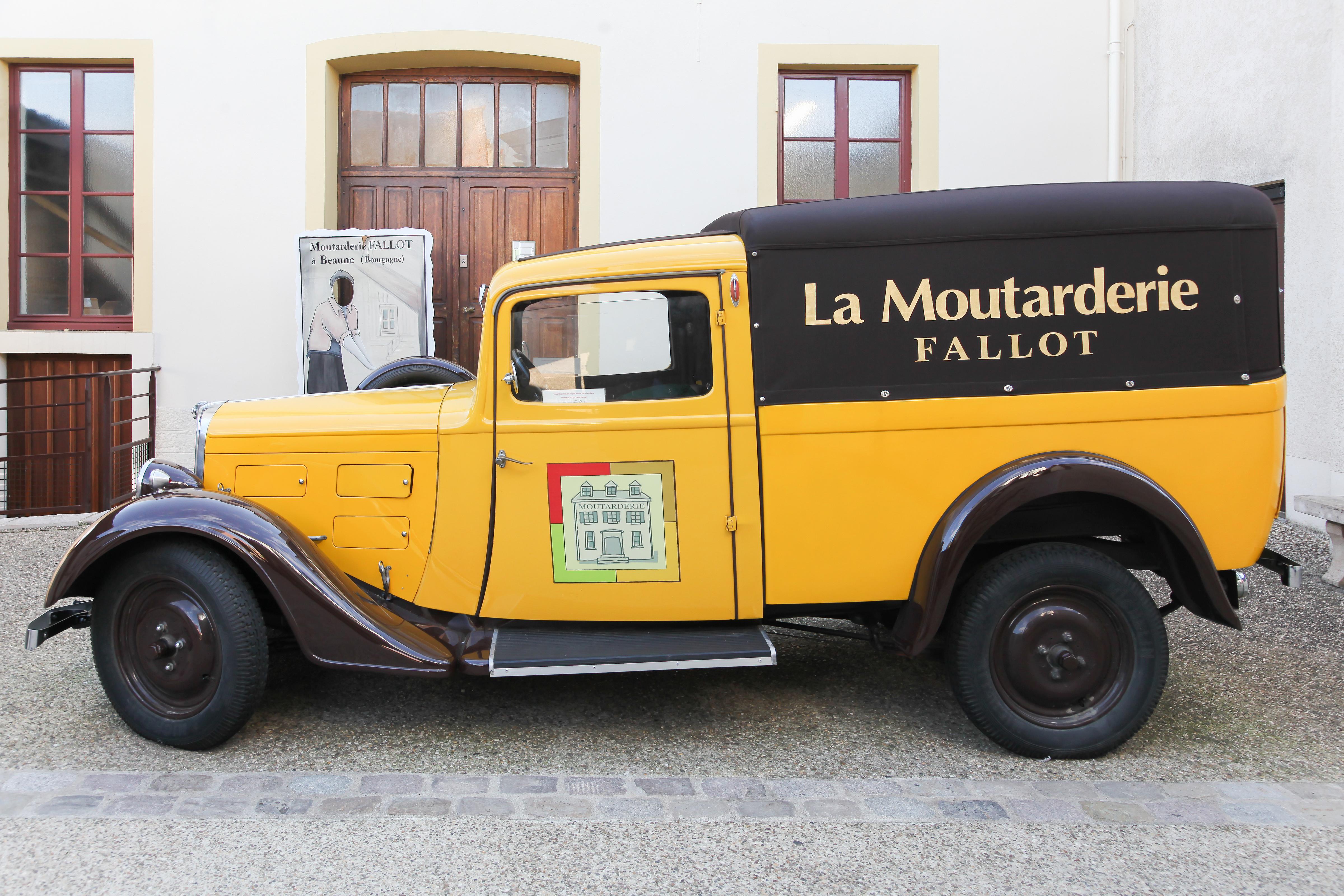 Vintage Fallot mustard delivery truck.