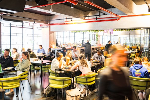 Il Mercato Centrale is housed in a light-filled heritage building on Collins Street.