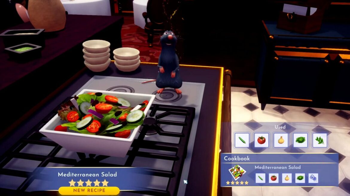 How to make Mediterranean Salad in Disney Dreamlight Valley Mediterranean Salad in Disney Dreamlight Valley (Image via Gameloft)