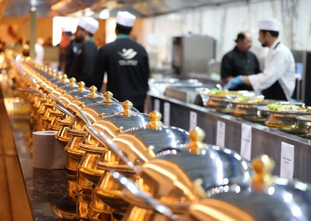 Aswell as its festive feast on Christmas Day, the restaurant offers more than 120 buffet dishes