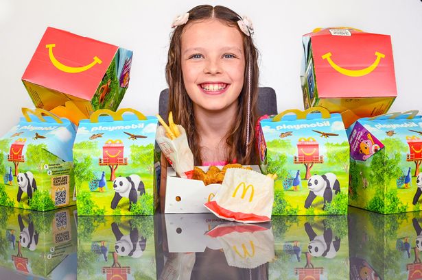 Livana McCallum, aged 9, from Coventry, was hooked on McDonald's Happy Meals for 7 years