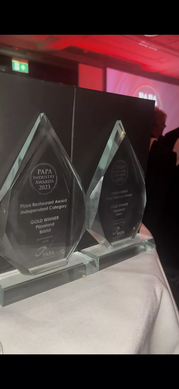 Pizzaland won two awards - one for Independent Pizza Restaurant and another for Independent Pizza Delivery