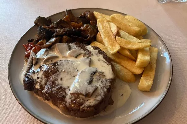 Steak with mushroom sauce at Brasa in Newland Avenue, Hull