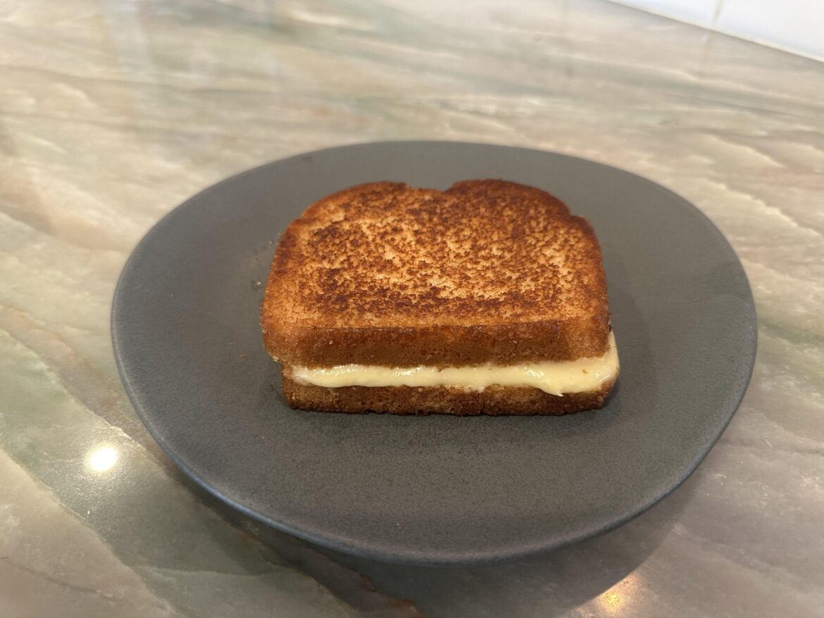 I have a lot of complicated shit going on in my mind so the simplicity of this grilled cheese is real therapy for me