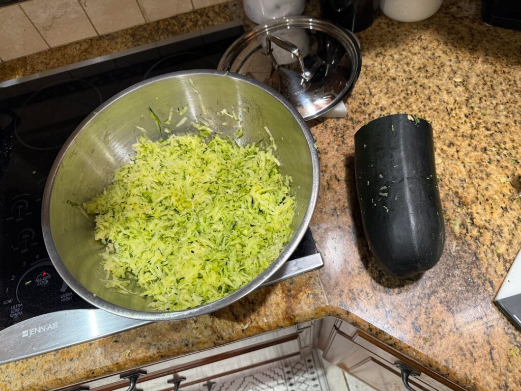 Update on the massive zucchini!