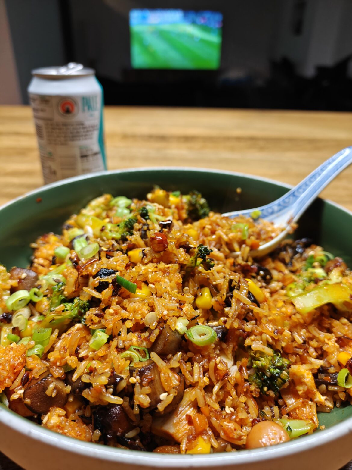 Fried rice made with leftovers