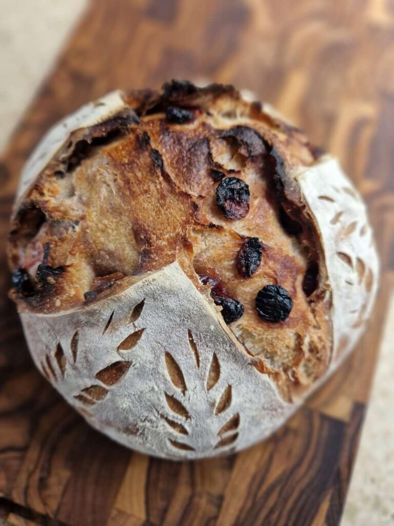 Cranberry-walnut bread - first try with berries. Yes or no on berries in the bread?