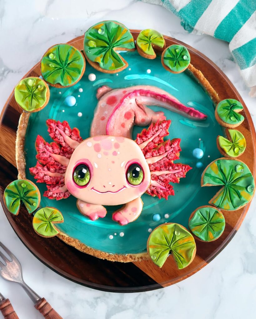 I made an axolotl tart