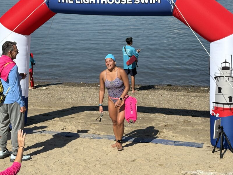 Over 100 Swimmers Ply The Hudson For Feeding Westchester