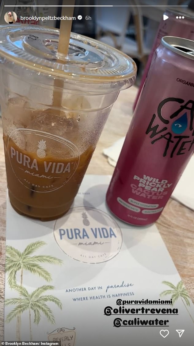 Brooklyn posted updates from his new life in Beverly Hills with wife Nicola Peltz, as he stopped by wellness spot Pura Vida, sharing their slogan 'another day in paradise'