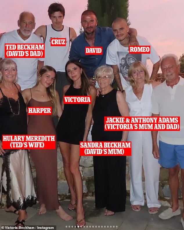 The whole family are currently enjoying a lavish Italian getaway together after their glamorous yachting summer