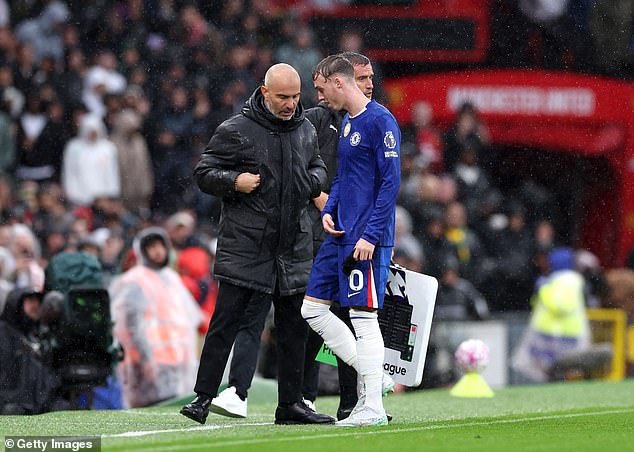 Palmer is currently struggling with a groin injury and was forced off for Chelsea at Man United
