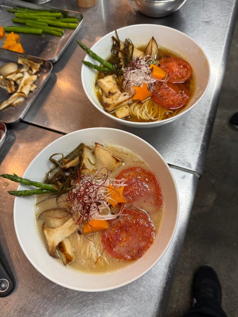 Vegetarian ramen at Rajuku