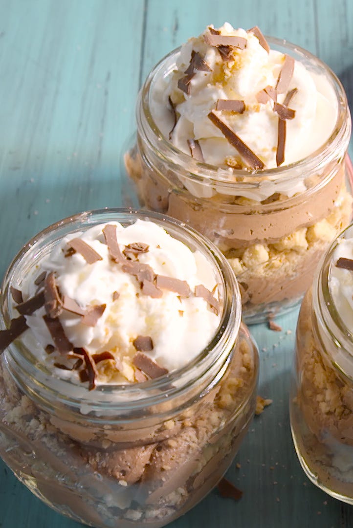 French Silk Pie Overhead