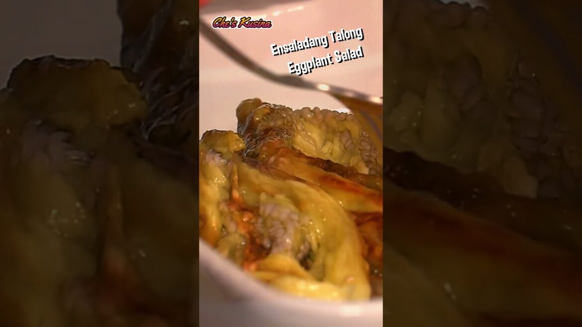 Ensaladang Talong Eggplant Salad #food #eggplantrecipe  #salad #saladrecipe #sidedishrecipe #shorts