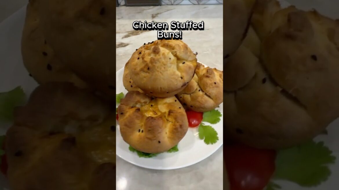 Chicken Stuffed Buns! #recipe #food
