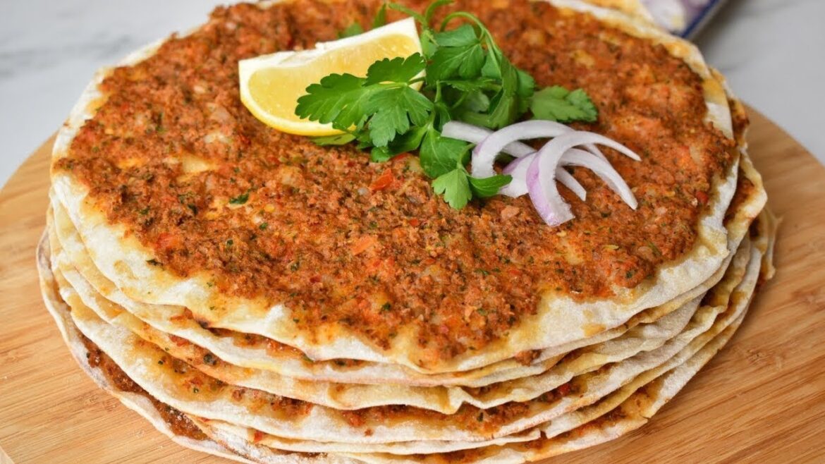 Turkish Pizza at Home – Lahmacun Recipe Turkish Pizza at Home – Lahmacun Recipe