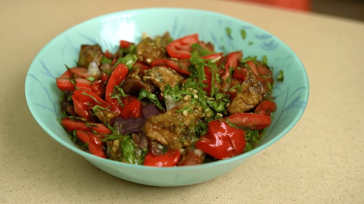 Mediterranean Roasted Eggplant Salad — Quick & Healthy Recipe!