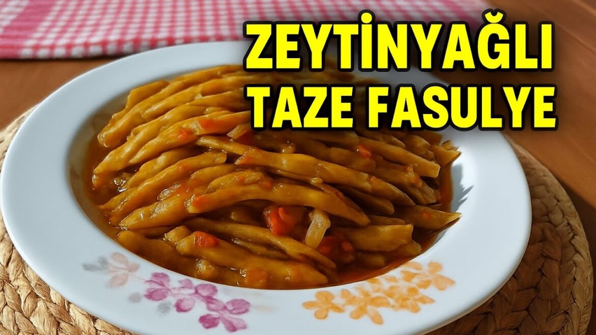 Mükemmel Zeytinyağlı Taze Fasulye Tarifi | Tam Suyuna Ekmek Banmalık Sofra Tv'den Harika İpuçlarıyla