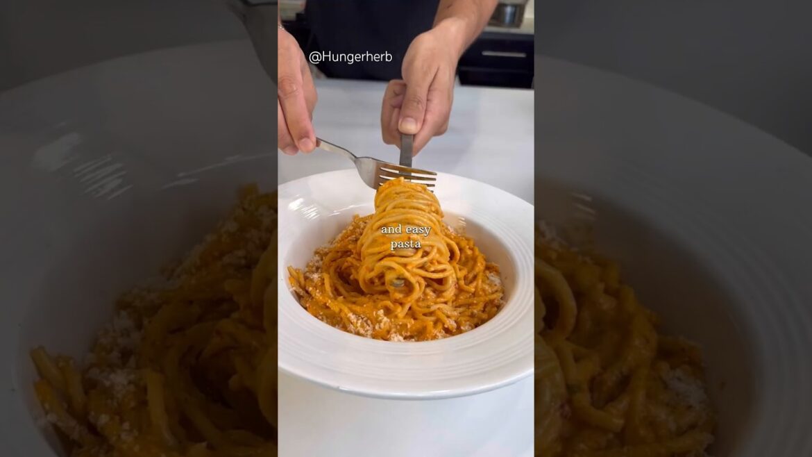 Red Pepper Pasta | Easy Homemade Pasta #RedPepperpasta #sauce #pasta #pastasauce #hungerherb