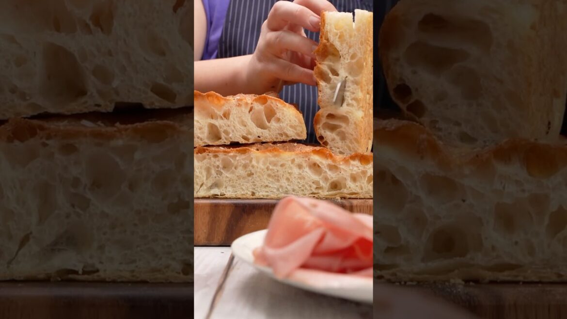 Focaccia Alta Idratazione ❤️ Senza Impasto  #focaccia #cucinaitaliana #ricette