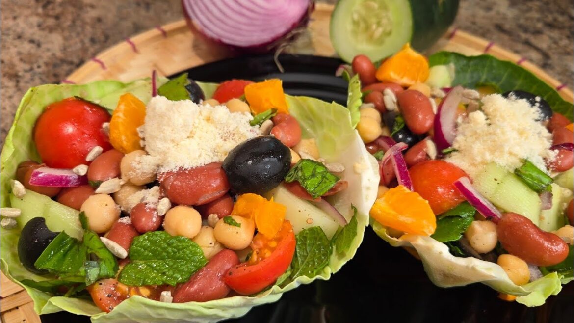 Mediterranean Chickpeas & Beans Salad Recipe | Healthy & Easy – Brunch, Lunch & Dinner Recipe Mediterranean Chickpeas & Beans Salad Recipe | Healthy & Easy - Brunch, Lunch & Dinner Recipe