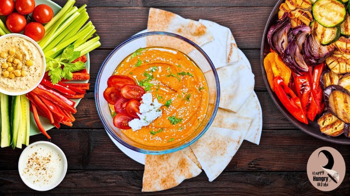 Red Pepper Hummus | Delicious Snack Ideas