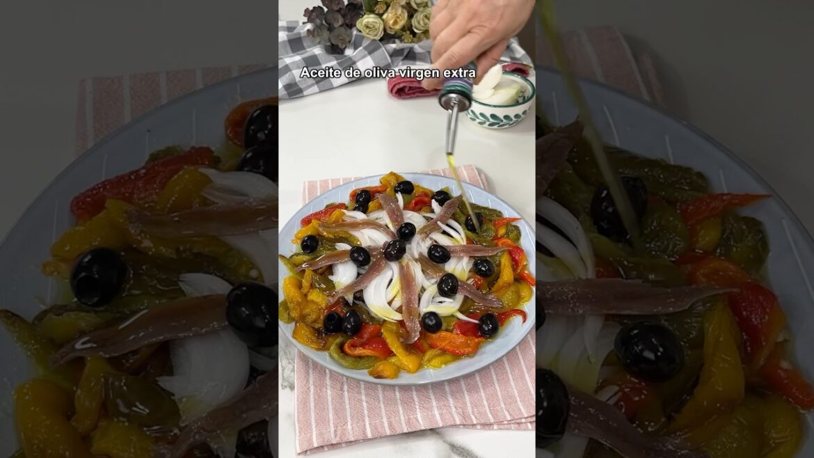 Ensalada de pimientos asados Ensalada de pimientos asados